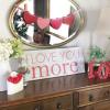 I love you more wall quotes vinyl lettering wall decal home decor vinyl stencil valentines day wedding marriage husband wife