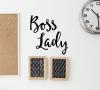 Boss Lady Handwritten Wall Quotes Decal feminism vinyl office decor female girl boss