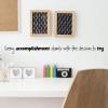Every accomplishment starts with the decision to try wall quotes vinyl lettering wall decal office decor home office desk professional workplace workspace