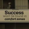 Success won't be found in comfort zones wall quotes vinyl lettering wall decal home decor office professional hr home office desk out of the box