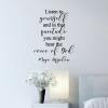 Listen to yourself and in that quietude you might hear the voice of God Maya Angelou wall quotes vinyl lettering wall decal home decor vinyl stencil faith religious pray church christian 