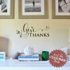 Give Thanks Vinyl Decal