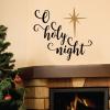 O Holy Night wall quotes vinyl lettering wall decal home decor christmas xmas holiday seasonal north star christmas song lyrics