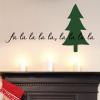 fa la la la la, la la la la wall quotes vinyl lettering wall decal home decor deck the halls christmas tree xmas holiday seasonal song lyrics