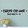 Easter Egg Hunt this way with arrow wall quotes vinyl lettering wall decal home decor seasonal spring