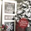 Baby it's cold outside wall quotes vinyl lettering wall decal home decor vinyl stencil holiday christmas song winter lyrics music