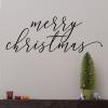 Merry Christmas wall quotes vinyl lettering wall decal home decor vinyl lettering holiday seasonal 