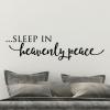 Sleep in heavenly peace wall quotes vinyl lettering wall decal home decor vinyl stencil holiday christmas seasonal silent night song lyrics