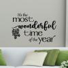 It's the most wonderful time of the year {mistletoe} wall quotes vinyl lettering wall decal home decor vinyl stencil christmas xmas holiday music song