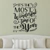 It's the most wonderful time of the year {branches and swirls} wall quotes vinyl lettering wall decal home decor vinyl stencil christmas xmas holiday music song