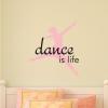 Dance Is Life Wall Quotes vinyl Decal ballet sports