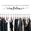 The most beautiful thing you can wear is confidence wall quotes vinyl decal home decor art beautiful be yourself inspiration closet