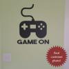 Game On Wall Quotes vinyl Decal video games game controller xbox playstation nintendo