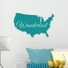 US Map / Wanderlust wall quotes vinyl wall decal art home decor travel wander vacation