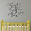 Alphabet A-Z wall quotes vinyl decal home art letters nursery typography