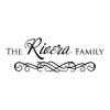 Custom Family Name wall quotes vinyl lettering wall decal personal personalized home decor entryway photowall