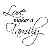Love makes a family wall quotes vinyl letters wall decal home decor vinyl stencil adoption family isn't just blood family is who you love