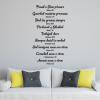 Bible Family Rules Spanish, inspirational for home Wall Quotes™ Decal