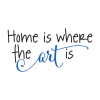 home is where the art is wall decal