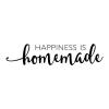 Happiness is Homemade wall quotes vinyl lettering wall decal happy home diy crafty