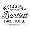 Welcome to the [Custom Name] Lake House / Established [Custom Date] wall quotes wall decal vinyl lettering home decor personalized family name cabin rustic vintage 