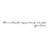 There is nothing like staying at home for real comfort - Jane Austen wall quotes vinyl lettering wall decal home decor vinyl stencil book literature author library school education class read reading