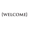 {welcome} wall quote decal