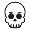 skull with eyebrows