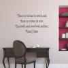 Virtue In Work and Rest, inspirational great for home Wall Quotes™ Decal