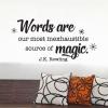 Words Are Magic, inspirational great for any home Wall Quotes™ Decal