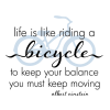 like riding a bicycle wall decal