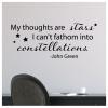 My Thoughts Are Stars I Can't Fathom Into Constellations - John Green