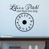 Wall Quotes™ Vinyl Decal Life's A Pitch  Great For Music Room
