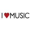 I (heart) music wall quotes vinyl lettering wall decal songs sing piano love music