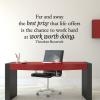 Work Worth Doing inspirational great for any home Wall Quotes™ Decal