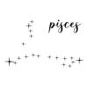 Pisces Constellation stars and name wall quotes vinyl lettering wall decal home decor vinyl stencil zodiac stars moon star sign astrology fish