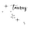 Taurus Constellation Stars and Name wall quotes vinyl lettering home decor vinyl stencil nursery bedroom zodiac star sign stars moon 