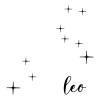 Leo Constellation Stars and Name wall quotes vinyl lettering home decor vinyl stencil nursery bedroom zodiac star sign stars moon 