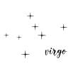 Virgo Constellation Stars and Name wall quotes vinyl lettering home decor vinyl stencil nursery bedroom zodiac star sign stars moon 