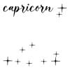 Capricorn Constellation Stars and Name wall quotes vinyl lettering home decor vinyl stencil nursery bedroom zodiac star sign stars moon 