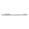 This kitchen is seasoned with love family friends entertain wall quotes vinyl decal
