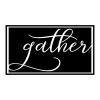 gather wall quotes vinyl lettering wall decal home decor kitchen dining room family