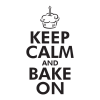Keep Calm Bake On, great for any kitchen Wall Quotes™ Decal