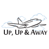 up up and away wall quotes decal
