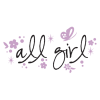 all girl flowers wall decal