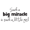 big miracle little girl kids wall quotes decal