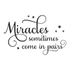 Miracles Come In Pairs Twins Nursery Wall Quotes™ Decal perfect for any home with twins