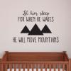 Let Him Sleep Whimsical Wall Quote™ Decal perfect for any nursery