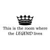 This is the room where the LEGEND lives, girls room, boys room, crown door wall quotes vinyl decal