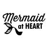 Mermaid at heart wall quotes vinyl lettering wall decal girly kids fantasy mythical ocean